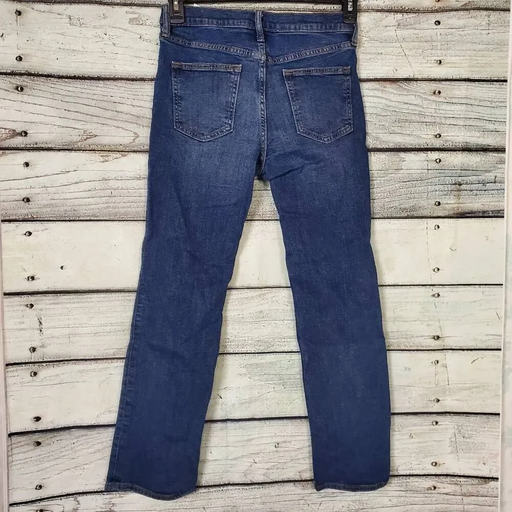 Old Navy Boys 14 Straight Jeans Built-In Flex Adjustable Waist Blue Denim